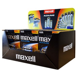 MAXELL ALKALINE LR03 AAA 4PK DISPLAY (30 op. blistrów/120szt baterii)