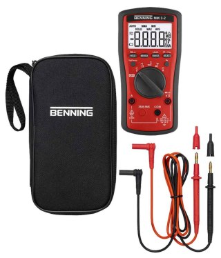 Miernik uniwersalny BENNING MM 2-1, cyfrowy z akcesoriami