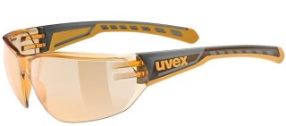 Okulary rowerowe UVEX Equate, smoke/orange