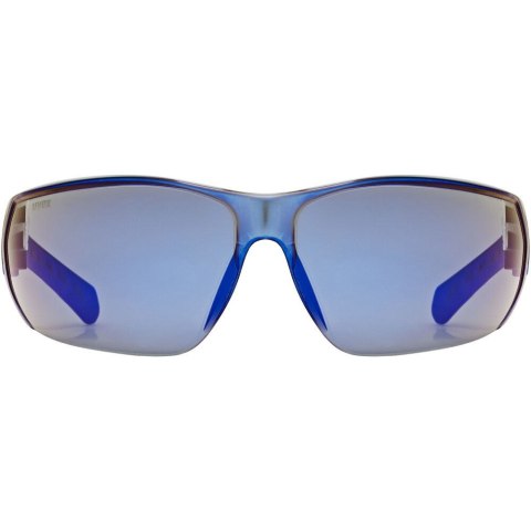 Okulary rowerowe UVEX Equate, black/blue matt/mirror blue
