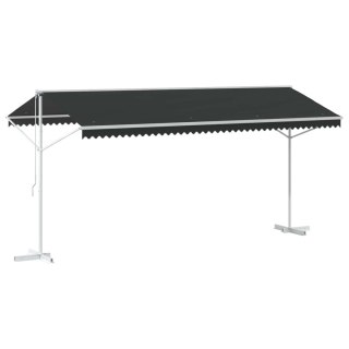 Markiza wolnostojąca antracytowy 5 x 3 m Poliester