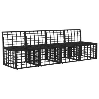 Sofa ogrodowa 4-osobowa bez podłokietników 4 pcs