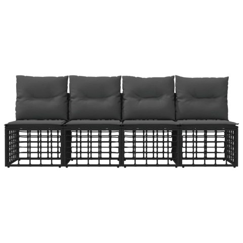 Sofa ogrodowa 4-osobowa bez podłokietników 4 pcs