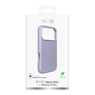 Etui z aluminiowymi przyciskami na iPhone 17 Pro Icon Mag Pro Liquid Silicone MagSafe - lawendowe