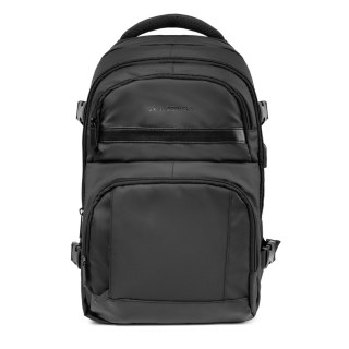 Plecak podróżny do samolotu z kieszenią na laptop 20l 40x20x25 cm - czarny