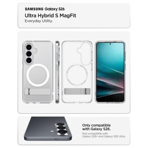 Etui case na Samsung Galaxy S26 Ultra Hybrid S Mag MagSafe - przezroczysto-białe