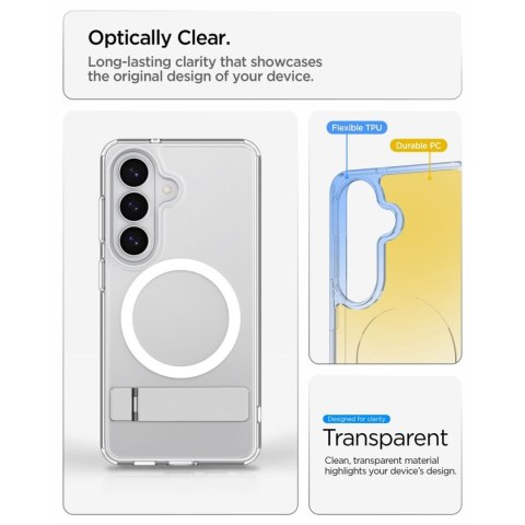 Etui case na Samsung Galaxy S26 Ultra Hybrid S Mag MagSafe - przezroczysto-białe