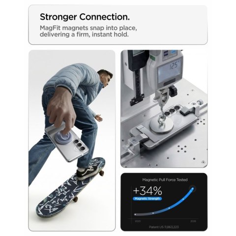 Etui case na Samsung Galaxy S26 Ultra Hybrid S Mag MagSafe - przezroczysto-białe