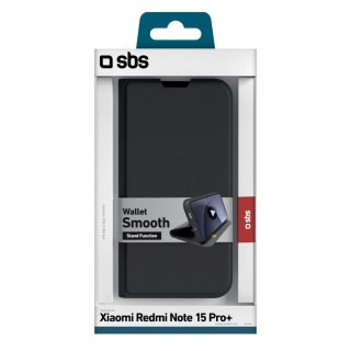 Etui futerał z klapką na Xiaomi Redmi Note 15 Pro+ Wallet Smooth - czarne