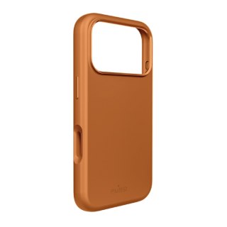 Etui silikonowe z ochroną aparatu i aluminiowymi przyciskami na iPhone 17 Pro Max MagSafe - pomarańczowe