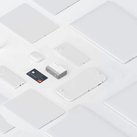 Powerbank 10000mAh USB-A USB-C 30W - szary