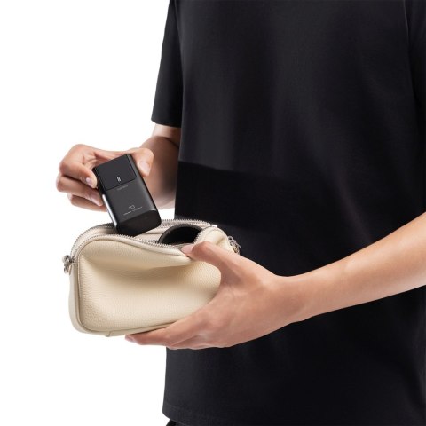 Powerbank 10000mAh USB-A USB-C 55W - szary