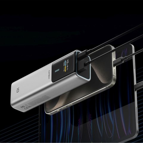 Powerbank 10000mAh USB-C USB-A 150W - szary