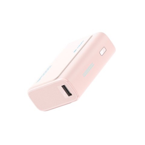 Powerbank 10000mAh USB-C USB-A 30W - różowy