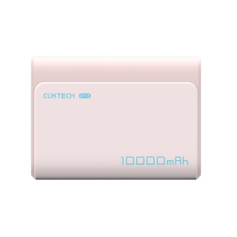 Powerbank 10000mAh USB-C USB-A 30W - różowy