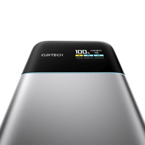 Powerbank 15000mAh USB-A USB-C 100W - szary