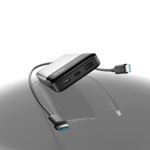 Powerbank 15000mAh USB-A USB-C 100W - szary