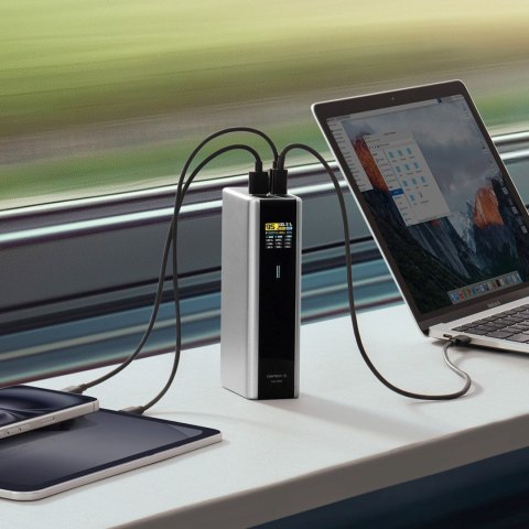 Powerbank 20000mAh USB-C USB-A 210W - szary