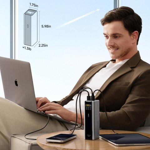 Powerbank 20000mAh USB-C USB-A 210W - szary