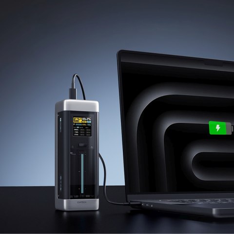 Powerbank 25000mAh USB-C USB-A 210W - czarny