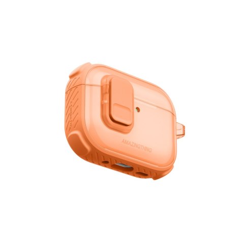 Etui ochronne do AirPods Pro 3 Titan Pro Mag Case Clear - pomarańczowe