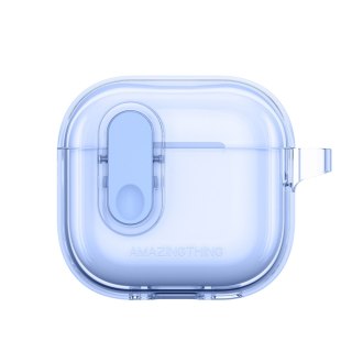 Etui pokrowiec do słuchawek AirPods 4 Minimal Case - niebieski
