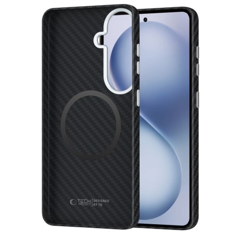 Etui pokrowiec na Samsung Galaxy S26 - czarno srebrny