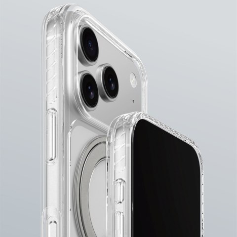 Etui pokrowiec na iPhone 17 Pro Titan Pro MagSpin MagSafe - szary
