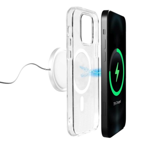 Etui silikonowe do iPhone 14 / 13 Lite Mag MagSafe - przezroczyste
