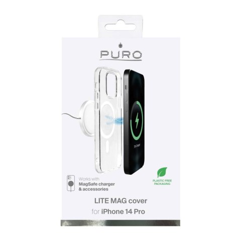 Etui silikonowe do iPhone 14 Pro Lite Mag MagSafe - przezroczyste
