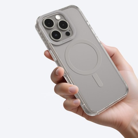 Etui silikonowe do iPhone 16 Pro Max Titan Pro Mag Case - szare