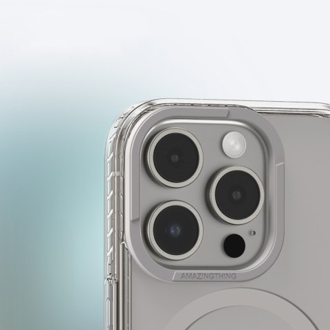 Etui silikonowe do iPhone 16 Pro Titan Pro Mag Case - szare