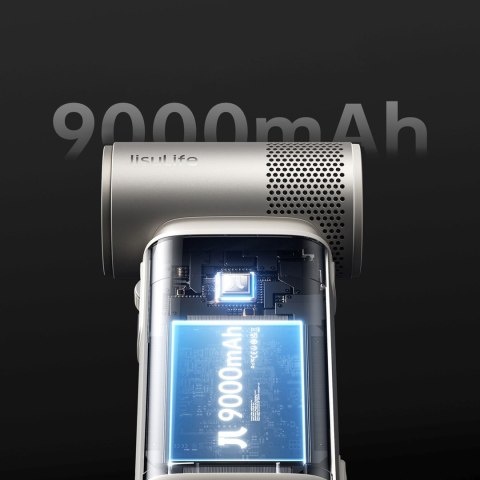 Mini dmuchawa przenośny wiatrak 5w1 9000mAh USB - brązowy