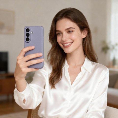 Etui futerał na Samsung Galaxy S26 Smart Wallet - fioletowy