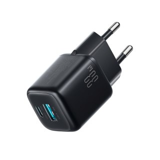 Ładowarka sieciowa USB-A USB-C 33W z kablem 60W USB-C do USB-C 1m - czarna