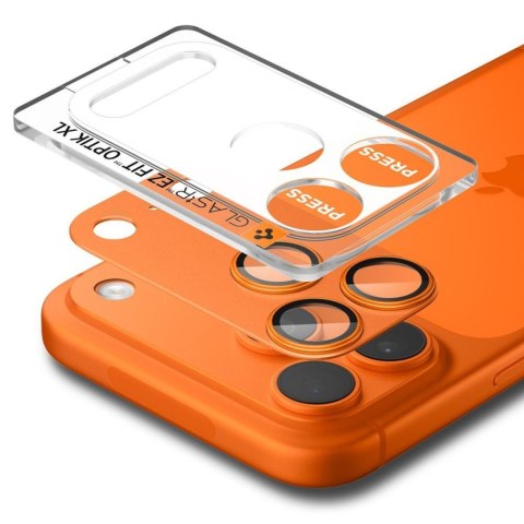 Szkło na obiektyw do iPhone 17 Pro Max Optik Pro XL - pomarańczowe