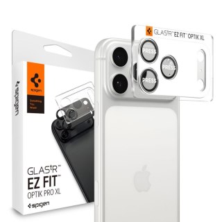 Szkło na obiektyw do iPhone 17 Pro Optik Pro XL - srebrne