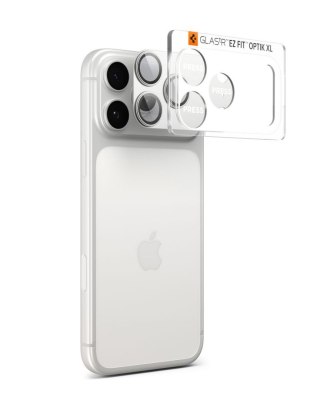 Szkło na obiektyw do iPhone 17 Pro Optik Pro XL - srebrne