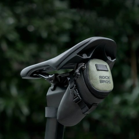 Torba rowerowa podsiodłowa 0.2L - czarno zielona