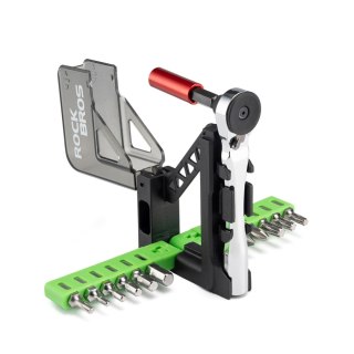Zestaw narzędzi rowerowych multitool z mini grzechotką i bitami