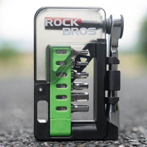 Zestaw narzędzi rowerowych multitool z mini grzechotką i bitami