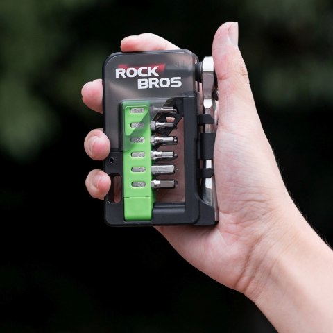Zestaw narzędzi rowerowych multitool z mini grzechotką i bitami