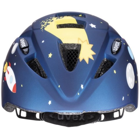 Kask rowerowy dziecięcy uvex kid 2 cc dk.blue rocket m.46-52 cm