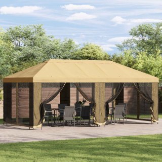 Altana ogrodowa 6 x 3 m kremowy Poliester i Stal 190