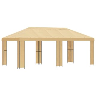 Altana ogrodowa 6 x 3 m kremowy Poliester i Stal 190