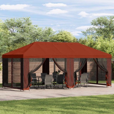 Altana ogrodowa 6 x 3 m terakota Poliester i Stal 190