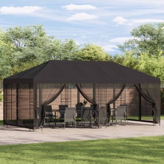Altana z bokami 6 x 3 m antracytowy Poliester i Stal 190