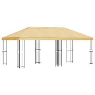 Altana z bokami 6 x 3 m kremowy Poliester i Stal 190