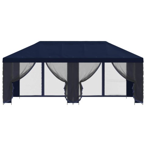 Altana z bokami 6 x 3 m niebieski Poliester i Stal 190