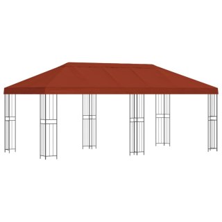 Altana z bokami 6 x 3 m terakota Poliester i Stal 190